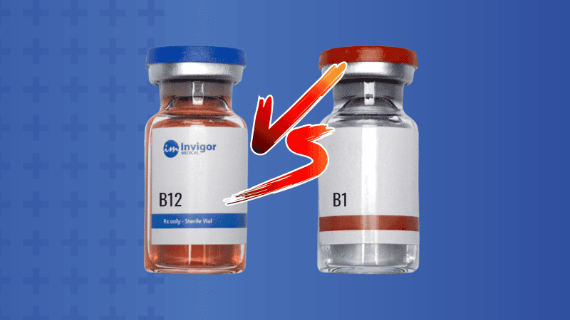 Vitamin B12 vs Vitamin B1 | Invigor Medical Vitamin B12 vs Vitamin B1 | Invigor Medical