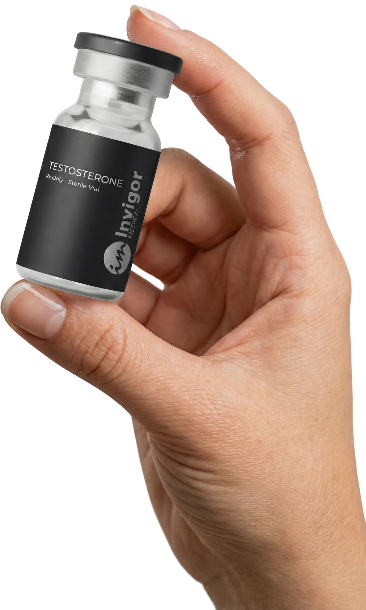 Testosterone Replacement Therapy Medication in Hand