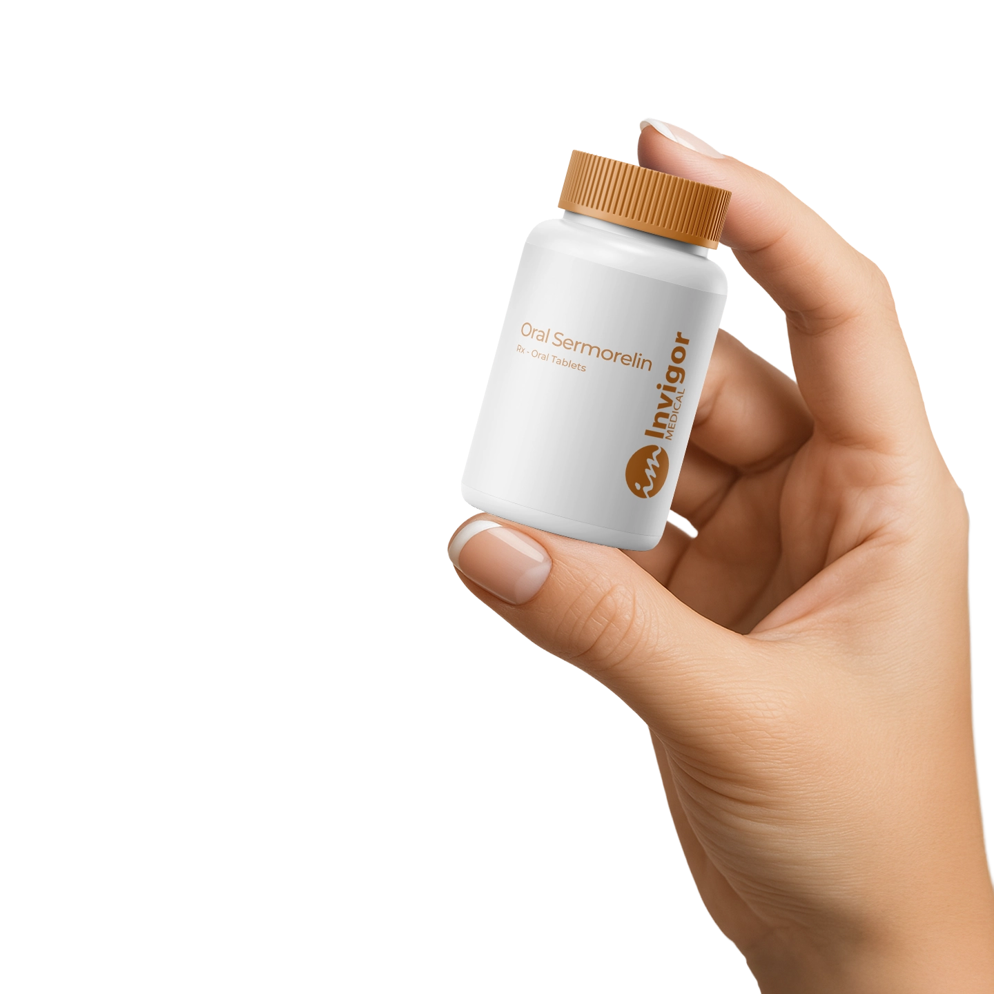 Oral Sermorelin Medication in Hand