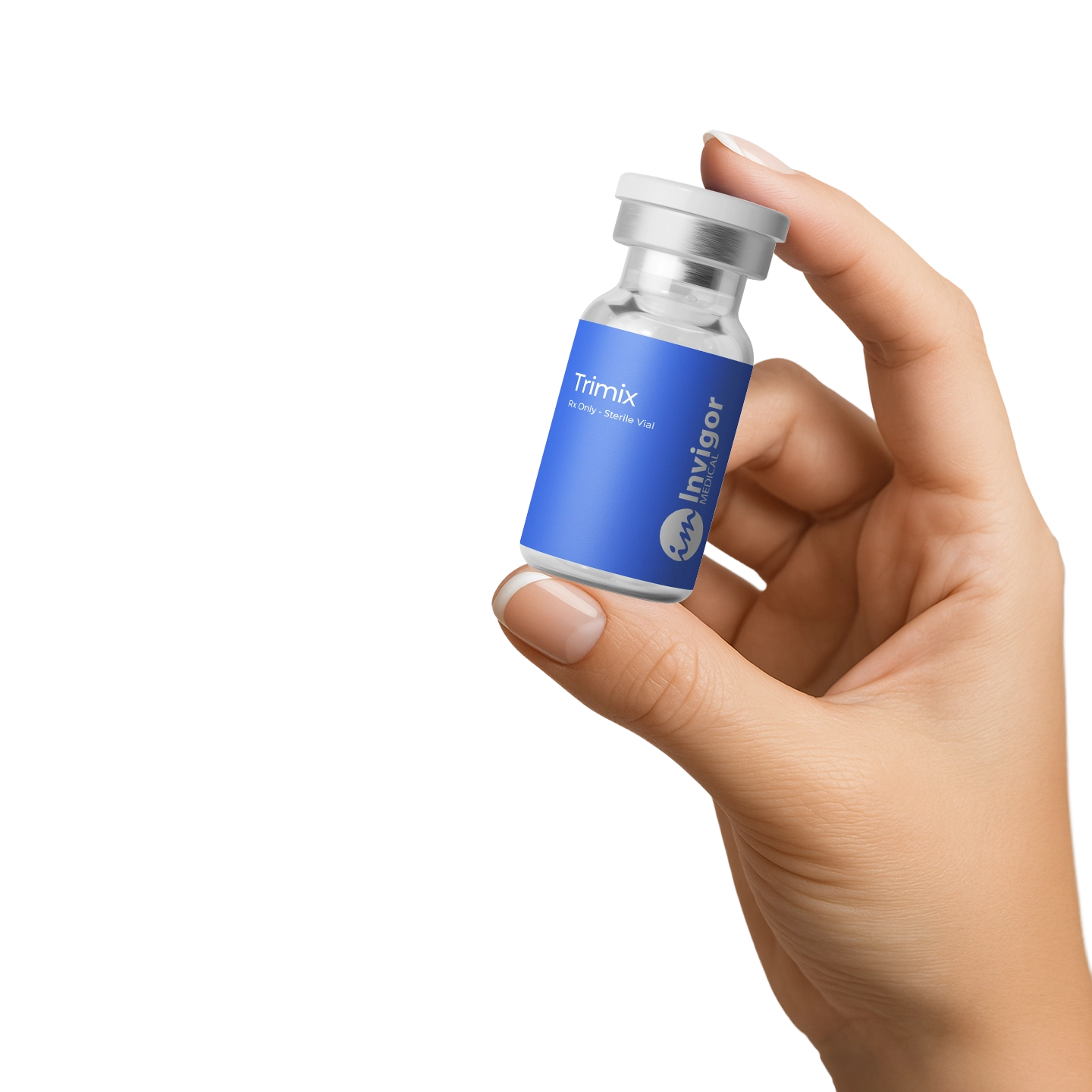 Trimix Injections Medication in Hand