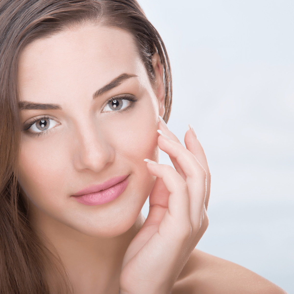 A woman with youthful skin