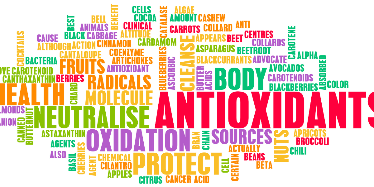 word cloud for antioxidants