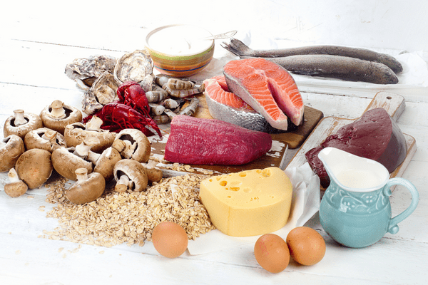 A spread of healthy foods