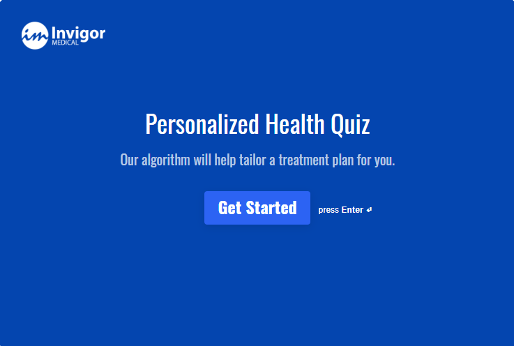 Personalized Health Quiz Typeform