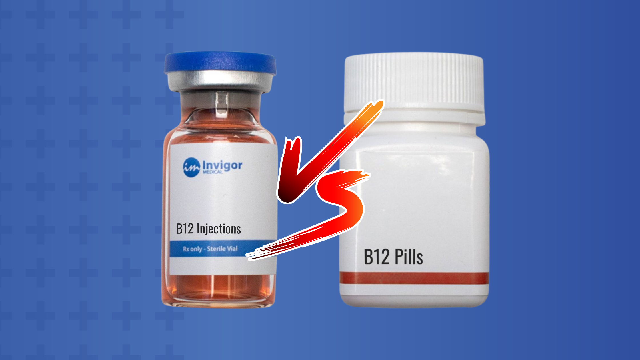 B12 Injections Vial VS B12 Pill Bottle
