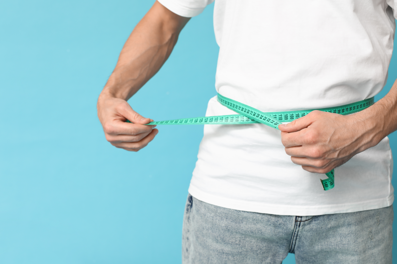 Male waist measuring tape