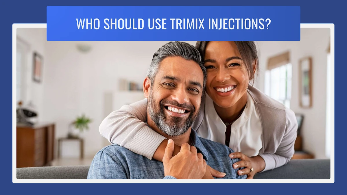 Happy older couple embracing