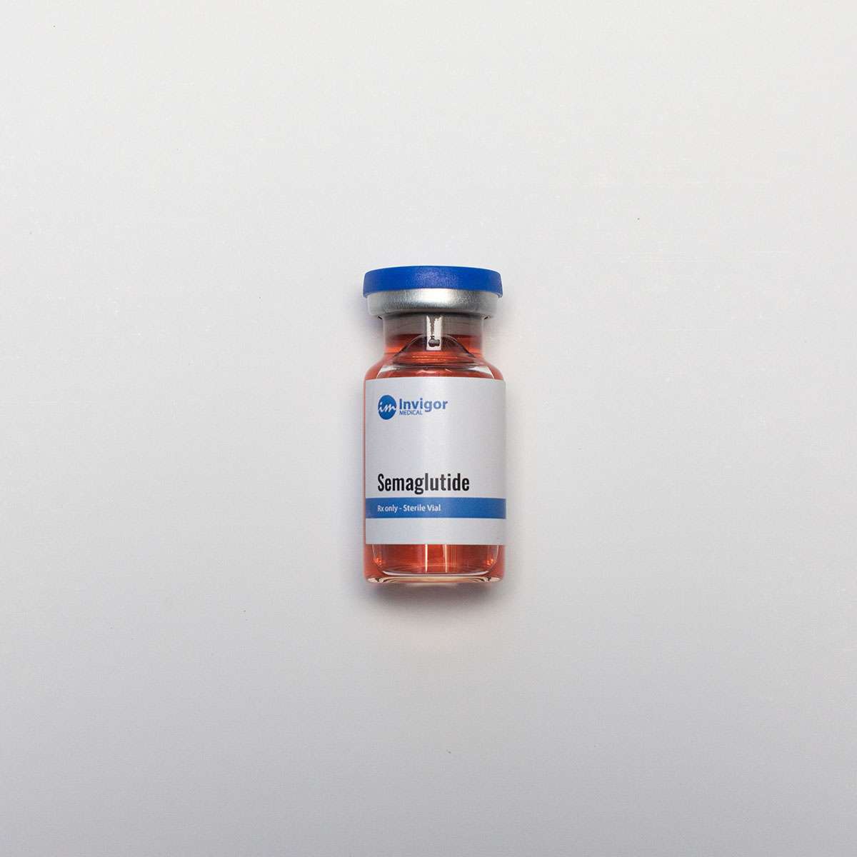 Vial of Semaglutide White Background