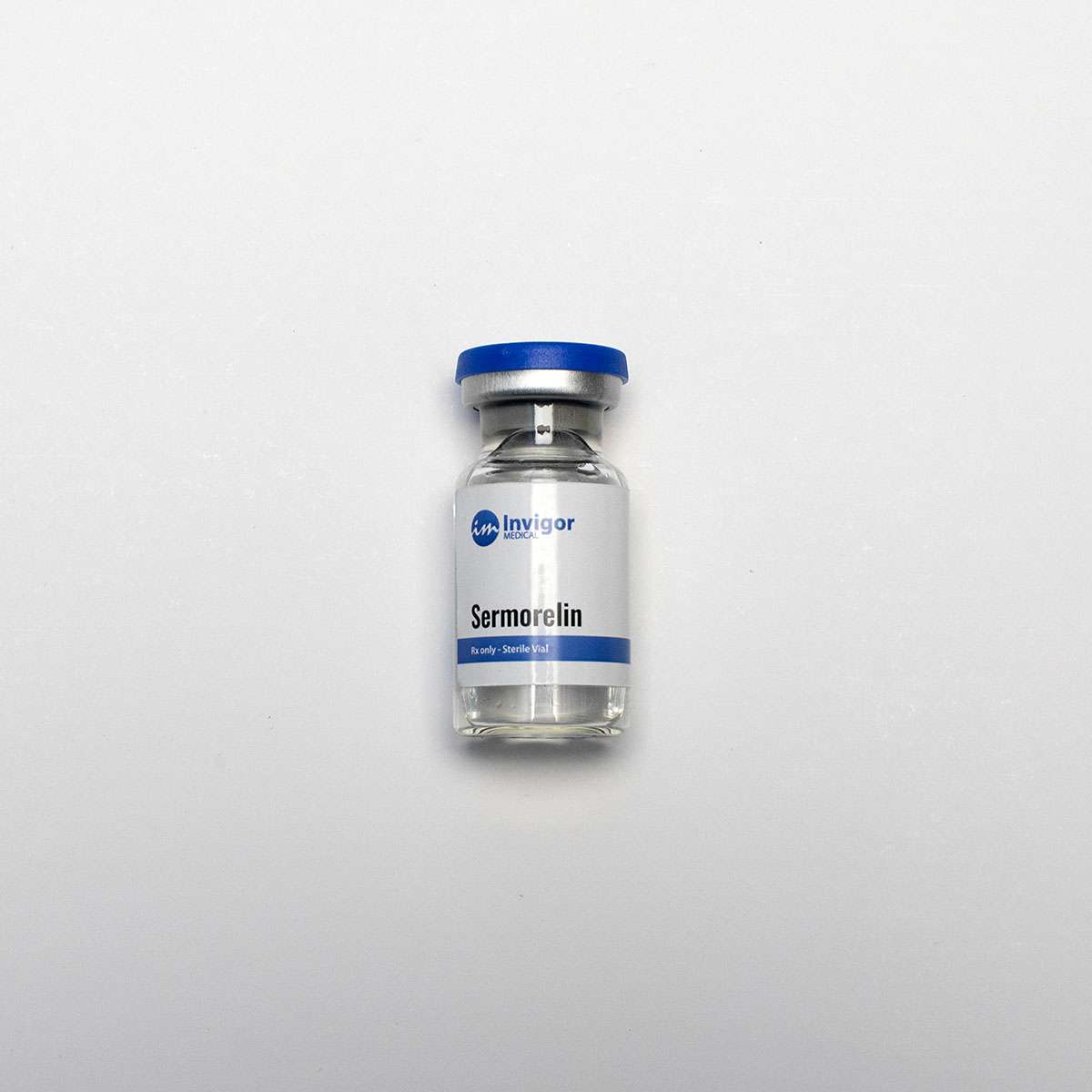 Vial of Sermorelin White Background
